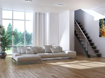 Intérieur aménagé et moderne